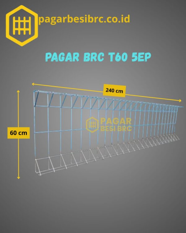 PAGAR BRC TINGGI 60 BESI 5MM ELEKTROPLATING