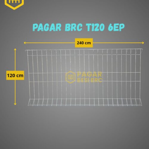 Pagar BRC Tinggi 120cm 6mm Finishing Elektroplating