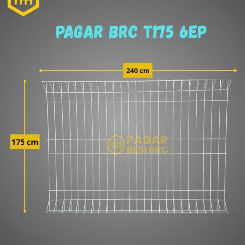 Pagar BRC Tinggi 175cm 6mm Finishing Elektroplating