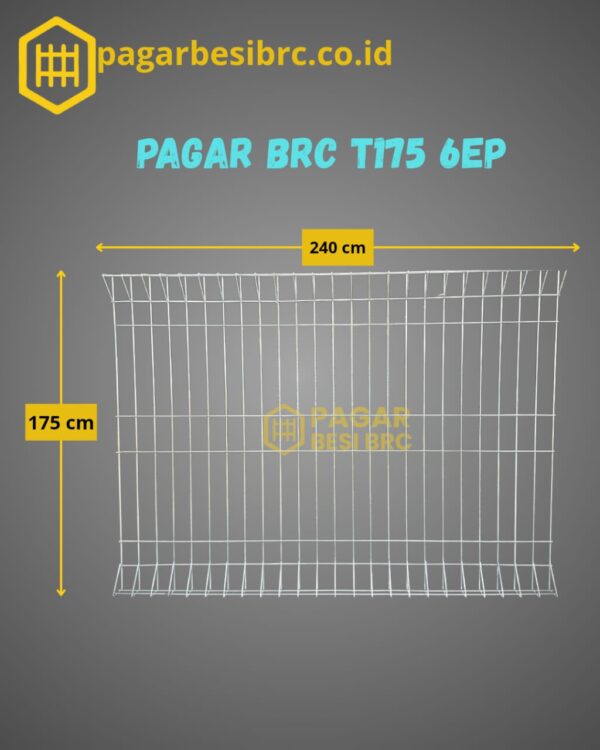 Pagar BRC Tinggi 175cm 6mm Finishing Elektroplating