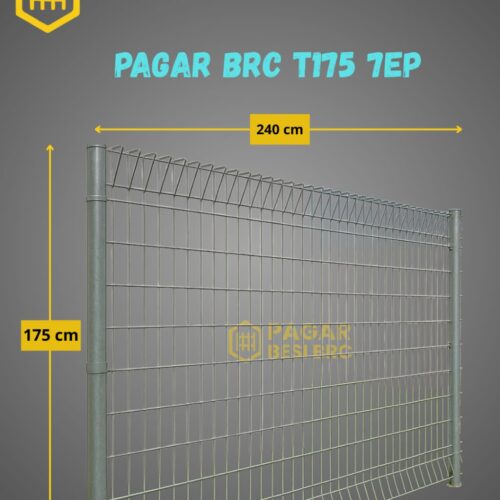 Pagar BRC Tinggi 175cm 7mm Finishing Elektroplating