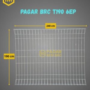 Pagar BRC Tinggi 190cm 6mm Finishing Elektroplating