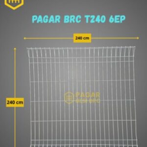 Pagar BRC Tinggi 240cm 7mm Finishing Elektroplating