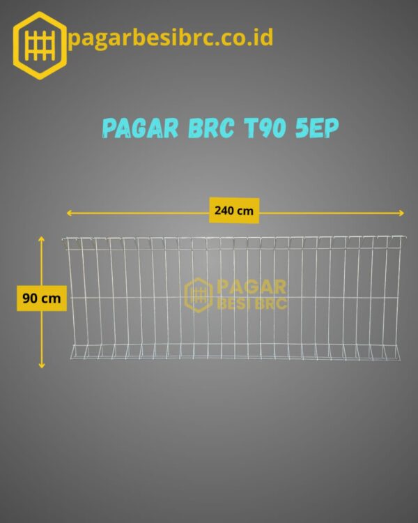 Pagar BRC Tinggi 90cm 5mm Finishing Elektroplating