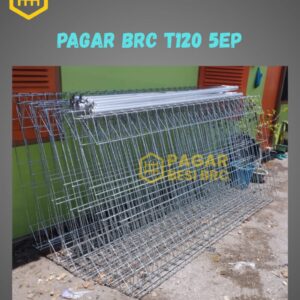 Pagar BRC Tinggi 120cm 5mm Finishing Elektroplating