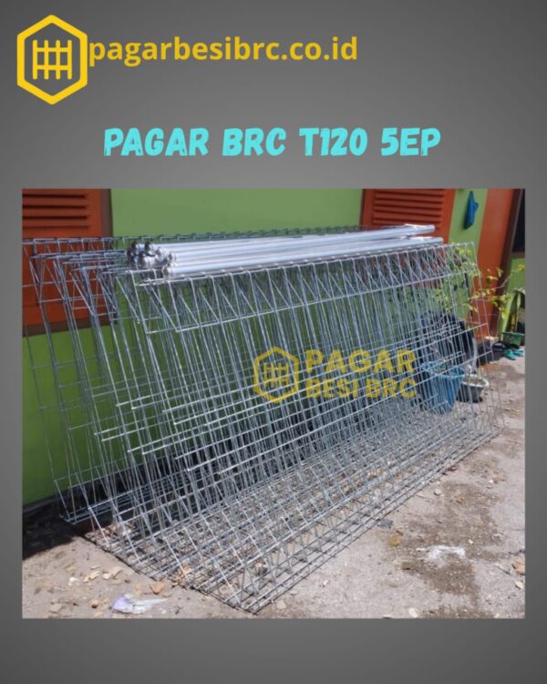 Pagar BRC Tinggi 120cm 5mm Finishing Elektroplating