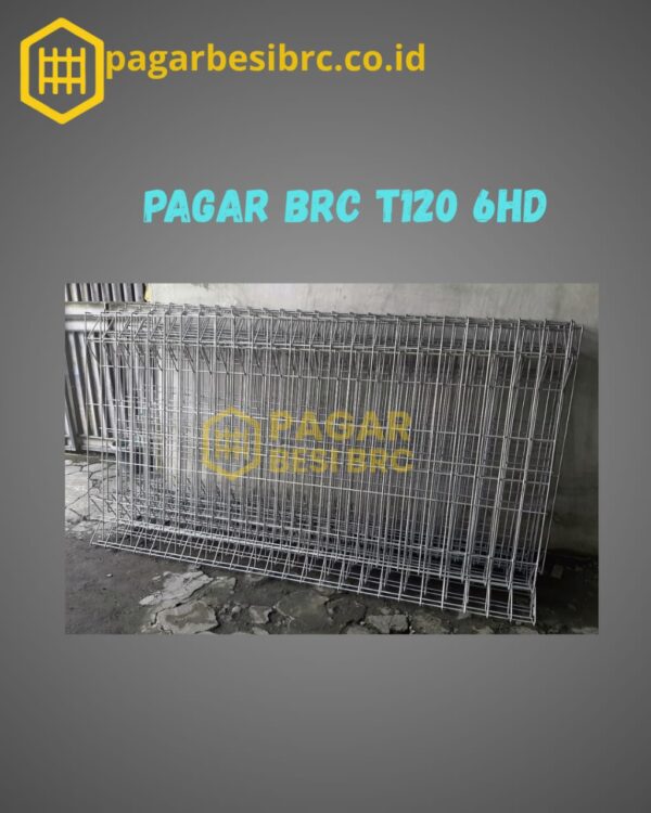 Pagar BRC Tinggi 120cm 6mm Finishing Hot Dip Galvanized