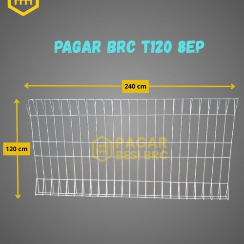 Pagar BRC Tinggi 120cm 8mm Finishing Elektroplating