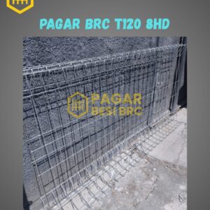 Pagar BRC Tinggi 120cm 8mm Finishing Hot Dip Galvanized