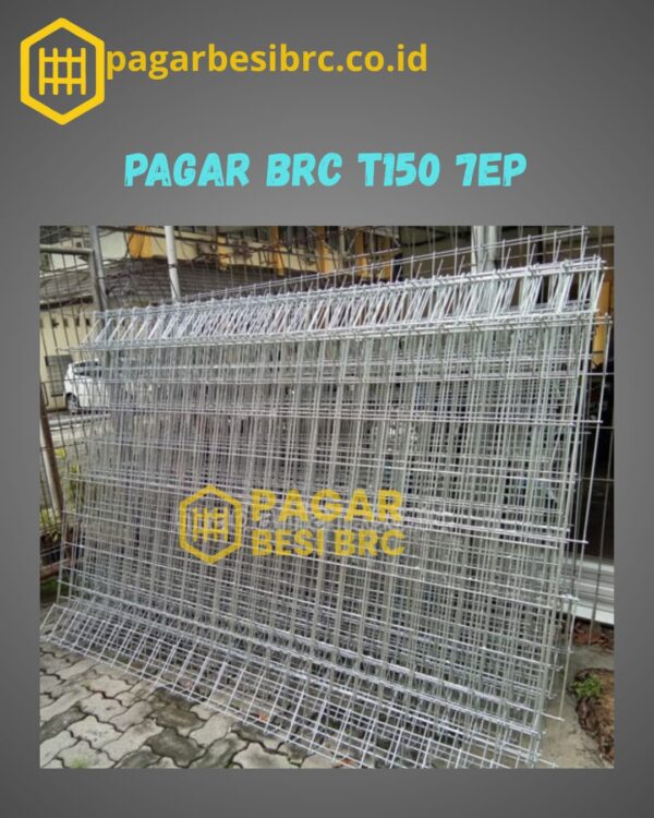 Pagar BRC Tinggi 150cm 7mm Finishing Elektroplating