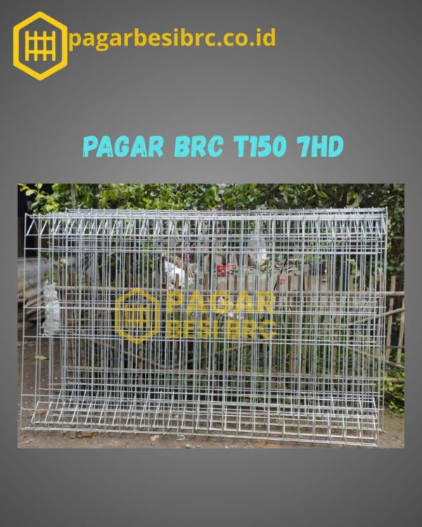 Pagar BRC Tinggi 150cm 7mm Finishing Hot Dip Galvanized