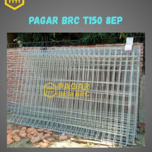 Pagar BRC Tinggi 150cm 8mm Finishing Elektroplating