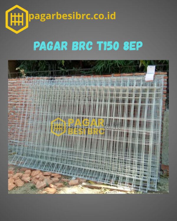 Pagar BRC Tinggi 150cm 8mm Finishing Elektroplating