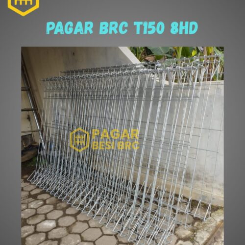 Pagar BRC Tinggi 150cm 8mm Finishing Hot Dip Galvanized