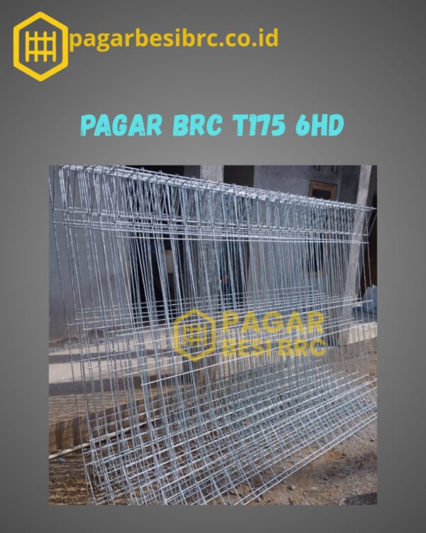 Pagar BRC Tinggi 175cm 6mm Finishing Hot Dip Galvanized