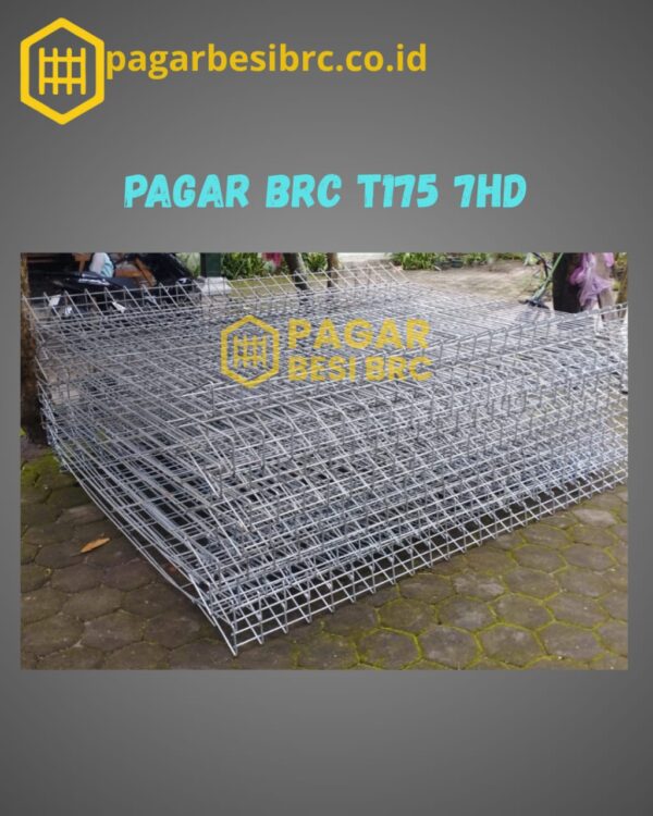 Pagar BRC Tinggi 175cm 7mm Finishing Hot Dip Galvanized