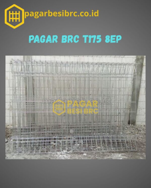 Pagar BRC Tinggi 175cm 8mm Finishing Elektroplating