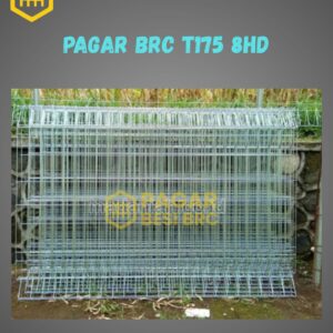 Pagar BRC Tinggi 175cm 8mm Finishing Hot Dip Galvanized