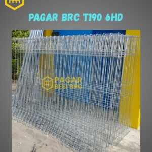 Pagar BRC Tinggi 190cm 6mm Finishing Hot Dip Galvanized