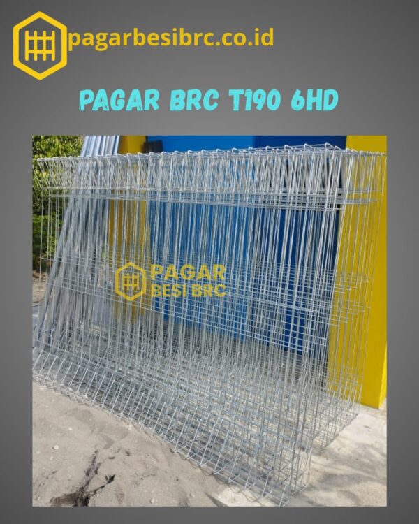 Pagar BRC Tinggi 190cm 6mm Finishing Hot Dip Galvanized
