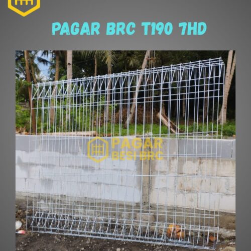 Pagar BRC Tinggi 190cm 7mm Finishing Hot Dip Galvanized