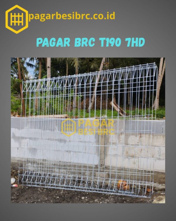 Pagar BRC Tinggi 190cm 7mm Finishing Hot Dip Galvanized