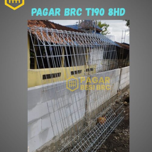 Pagar BRC Tinggi 190cm 8mm Finishing Hot Dip Galvanized