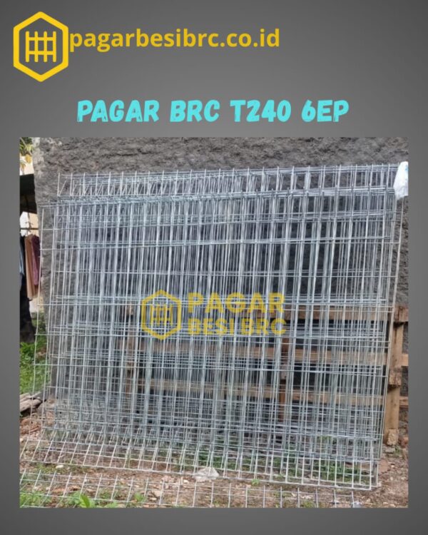 Pagar BRC Tinggi 240cm 6mm Finishing Elektroplating