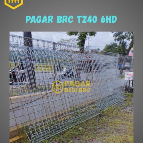 Pagar BRC Tinggi 240cm 6mm Finishing Hot Dip Galvanized