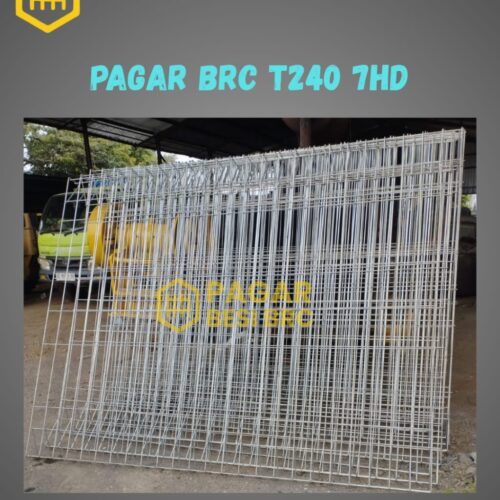 Pagar BRC Tinggi 240cm 7mm Finishing Hot Dip Galvanized
