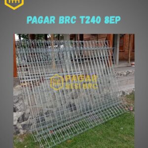 Pagar BRC Tinggi 240cm 8mm Finishing Elektroplating