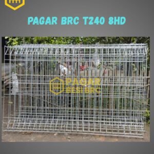 Pagar BRC Tinggi 240cm 8mm Finishing Hot Dip Galvanized