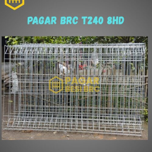 Pagar BRC Tinggi 240cm 8mm Finishing Hot Dip Galvanized
