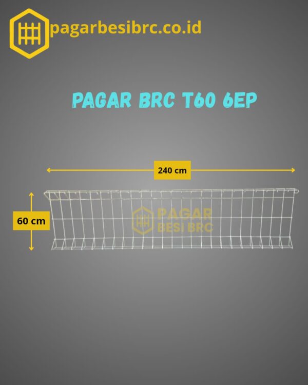 Pagar BRC Tinggi 60cm 6mm Finishing Elektroplating