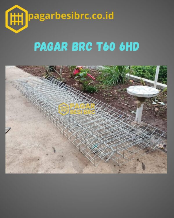 Pagar BRC Tinggi 60cm 6mm Finishing Hot Dip Galvanized