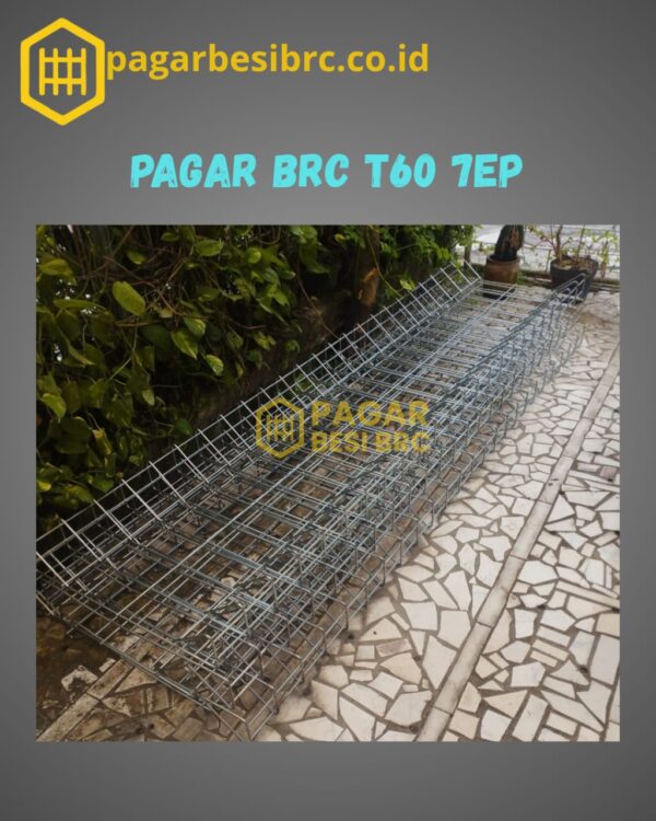 Pagar BRC Tinggi 60cm 7mm Finishing Elektroplating