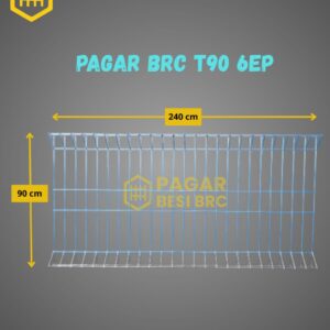 Pagar BRC Tinggi 90cm 6mm Finishing Elektroplating