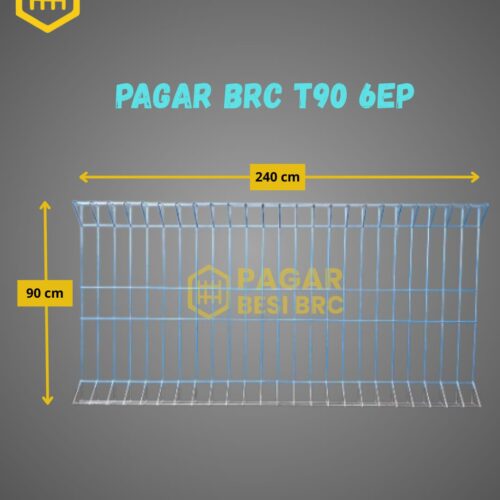 Pagar BRC Tinggi 90cm 6mm Finishing Elektroplating
