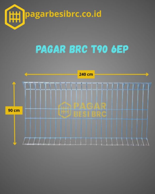 Pagar BRC Tinggi 90cm 6mm Finishing Elektroplating