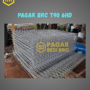 Pagar BRC Tinggi 90cm 6mm Finishing Hot Dip Galvanized