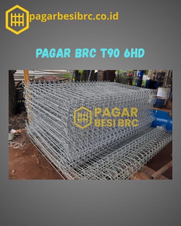 Pagar BRC Tinggi 90cm 6mm Finishing Hot Dip Galvanized