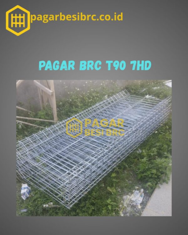 Pagar BRC Tinggi 90cm 7mm Finishing Hot Dip Galvanized