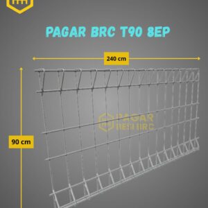 Pagar BRC Tinggi 90cm 8mm Finishing Elektroplating