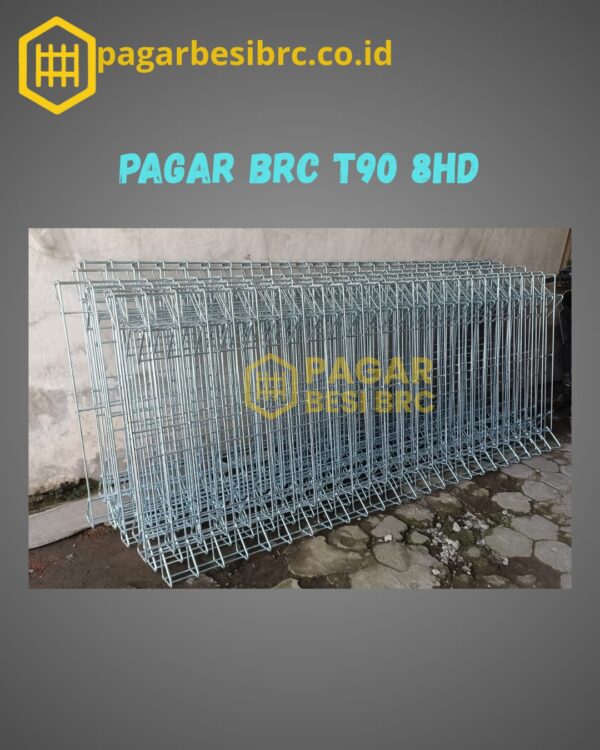 Pagar BRC Tinggi 90cm 8mm Finishing Hot Dip Galvanized