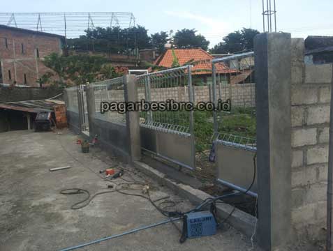 JASA PEMBUATAN PINTU PAGAR BRC SLIDING HARGA MURAH