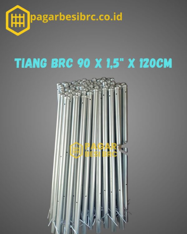 Tiang Pagar BRC 1,5 Inch – Panjang 120 cm