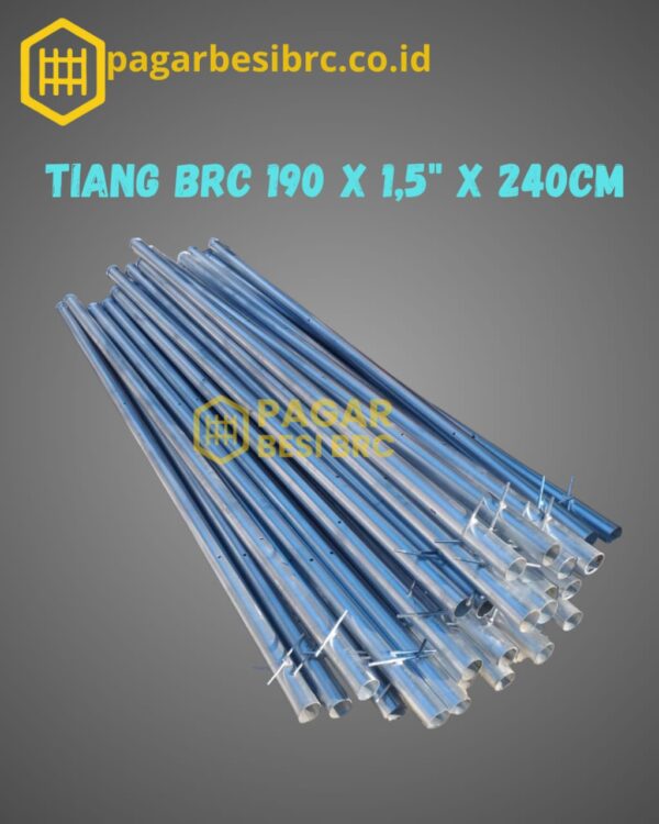 Tiang Pagar BRC 1,5 Inch – Panjang 240 cm