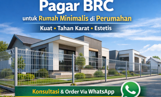 Rekomendasi Pagar BRC untuk Rumah Minimalis di Perumahan