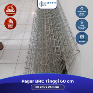 Jual Pagar BRC Tinggi 60cm 6mm Finishing Hot Dip Galvanized