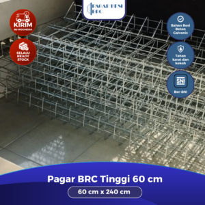 Jual Pagar BRC Tinggi 60cm 7mm Finishing Elektroplating